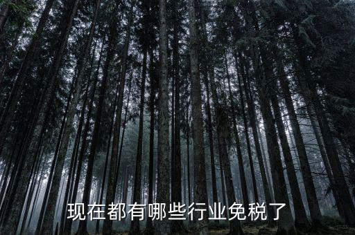做什么企業(yè)能免稅收，現(xiàn)在都有哪些行業(yè)免稅了