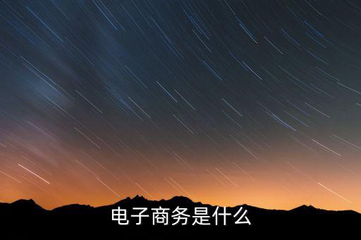 什么是電子稅務(wù)，什么是電子商務(wù)