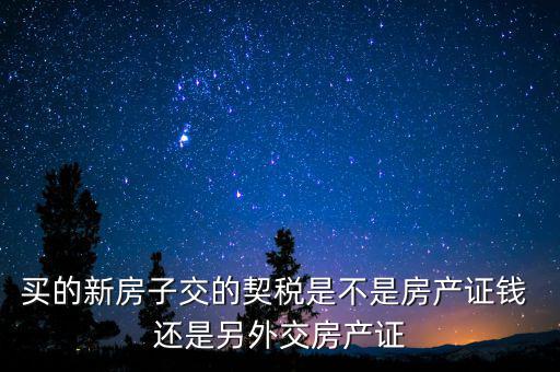 交了契稅的房子是什么產(chǎn)權(quán)，收契稅的房子是大產(chǎn)權(quán)還是小產(chǎn)權(quán)啊在線等