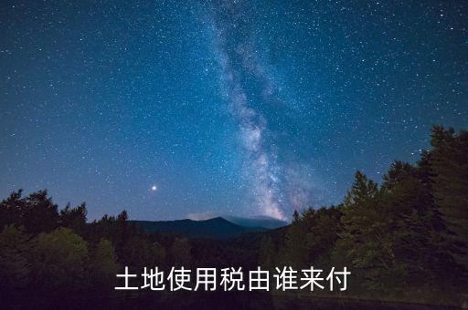 什么公司交土地使用稅，土地使用稅由誰來付