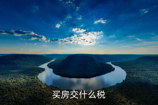 買(mǎi)房交什么稅
