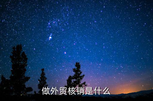 做外貿(mào)核銷(xiāo)是什么