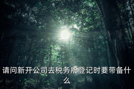 新公司國稅登記需要什么資料，剛辦的營業(yè)執(zhí)照到國稅局登記需要那些材料