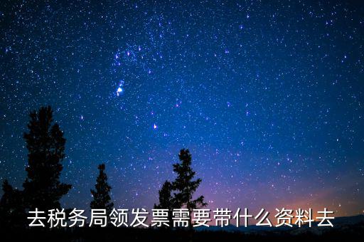 去稅務局領(lǐng)發(fā)票需要帶什么資料去