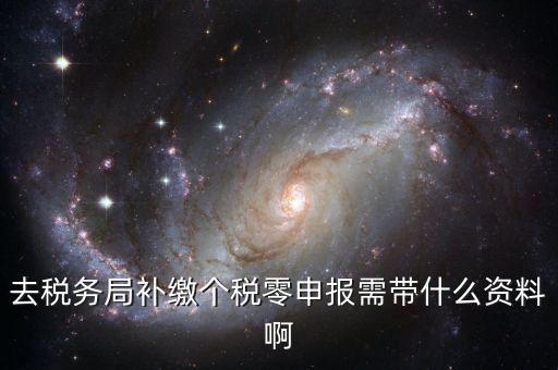 補(bǔ)繳個(gè)稅需要什么資料，去稅務(wù)局補(bǔ)繳個(gè)稅零申報(bào)需帶什么資料啊