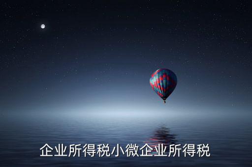 什么企業(yè)算小微企業(yè)所得稅，企業(yè)所得稅小微企業(yè)所得稅