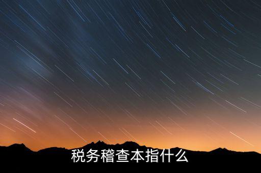 什么是稅務(wù)稽查協(xié)查，稅務(wù)稽查本指什么