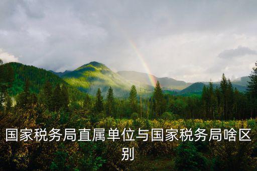 國(guó)稅直屬局管什么區(qū)別，直屬國(guó)稅與市區(qū)國(guó)稅有什么區(qū)別