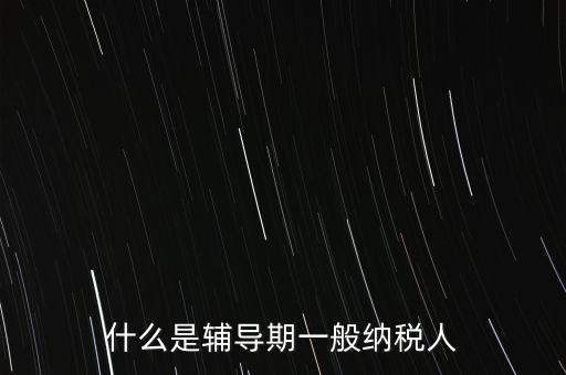 什么事輔導(dǎo)期，一般納稅人輔導(dǎo)期無論是工業(yè)還是商業(yè)等都是6個月嗎