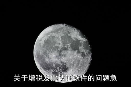 關于增稅發(fā)票認證軟件的問題急