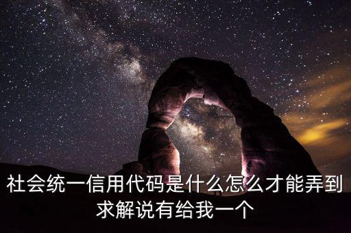 社會信息用代碼是什么樣的，深圳碼統(tǒng)一社會信用代碼是什么
