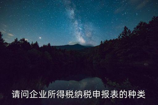 請問企業(yè)所得稅納稅申報(bào)表的種類