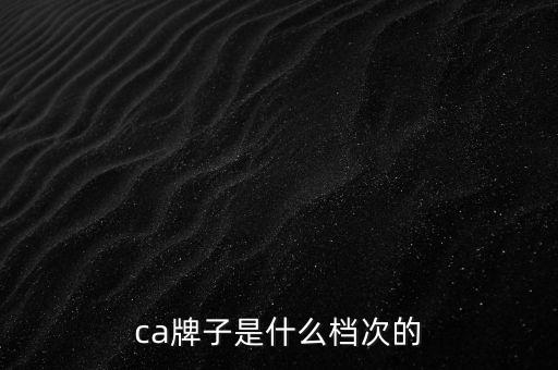ca棒是什么牌子，ca是什么牌子全稱是什么