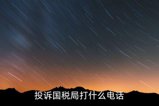投訴國(guó)稅局 打什么電話(huà)，稅務(wù)局什么舉報(bào)電話(huà)呀居然沒(méi)人接太可惡了