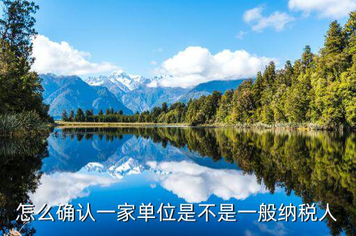 如何看是否一般納稅人，怎么確認(rèn)一家單位是不是一般納稅人