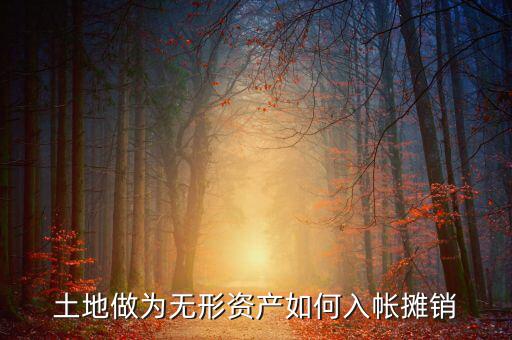 土地如何攤銷，土地做為無形資產(chǎn)如何入帳攤銷