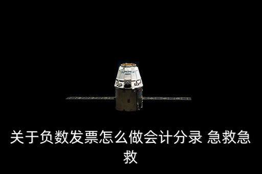關于負數發(fā)票怎么做會計分錄 急救急救