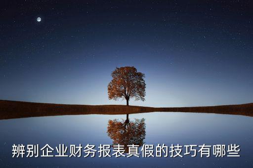 如何核實財務報表真?zhèn)?，如何辨別企業(yè)財務報表的真?zhèn)?/></a></span><span id=
