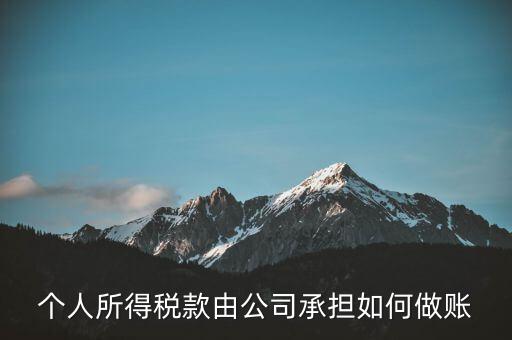 個(gè)稅公司承擔(dān) 如何報(bào)銷，個(gè)人所得稅款由公司承擔(dān)如何做賬