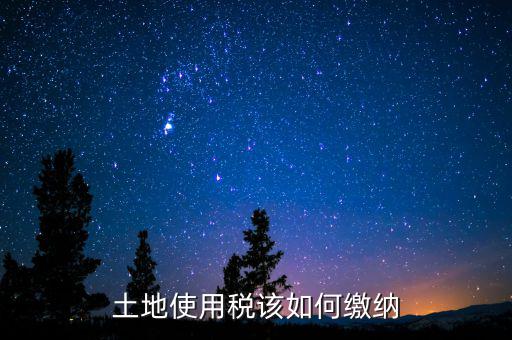 土地使用稅如何繳納，土地使用稅該如何繳納