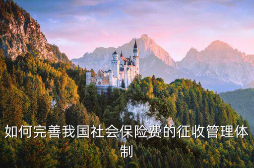 如何促進社保費征管，如何完善我國社會保險費的征收管理體制