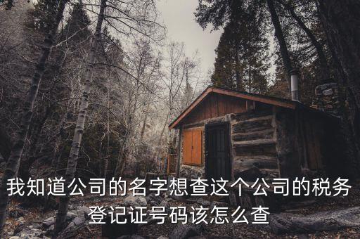 如何查詢(xún)稅務(wù)登記證號(hào)碼，稅務(wù)登記號(hào)查詢(xún)