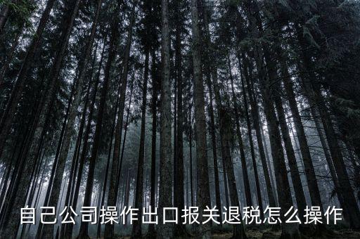 如何根據(jù)報(bào)關(guān)單退稅，報(bào)關(guān)到退稅的流程是怎樣的