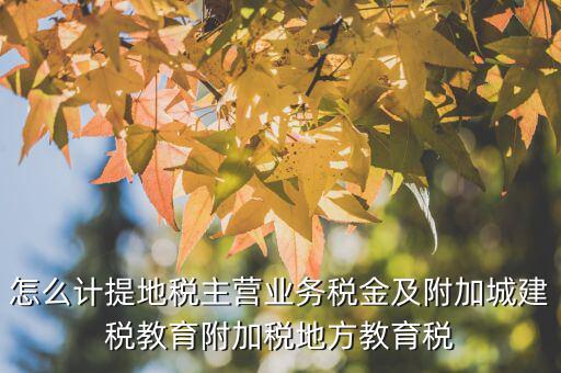地稅附加費(fèi)如何計(jì)算，附加費(fèi)怎么算