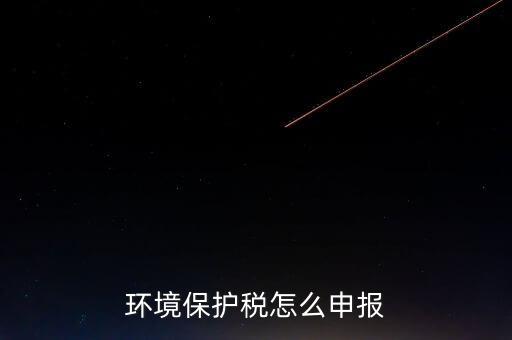 環(huán)境保護(hù)稅b類如何申報(bào)，環(huán)境保護(hù)稅怎么申報(bào)