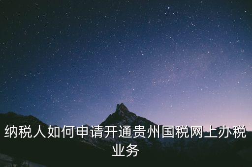 國(guó)稅如何開(kāi)通網(wǎng)上辦稅資格，小規(guī)模納稅人第一次怎么開(kāi)通網(wǎng)上報(bào)稅