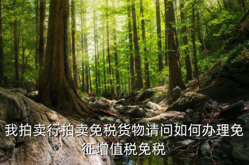 拍賣(mài)行免稅貨物如何界定，司法拍賣(mài)價(jià)格是否包含增值稅