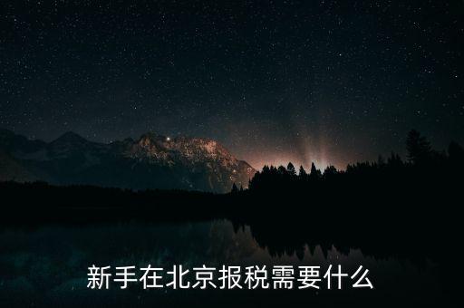 北京企業(yè)如何報(bào)稅，請問北京新成立公司報(bào)稅流程