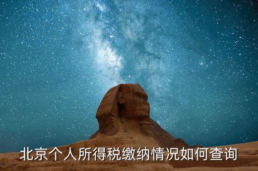 如何查詢北京個(gè)稅繳納記錄，怎么查北京納稅連續(xù)繳納月數(shù)