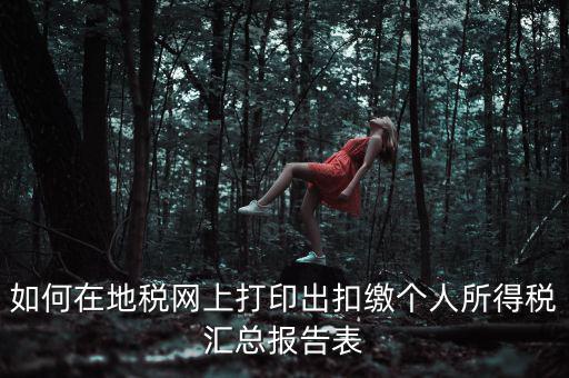 廣東個稅查詢 如何打印，怎樣在報稅系統(tǒng)打印個人所得稅申報表