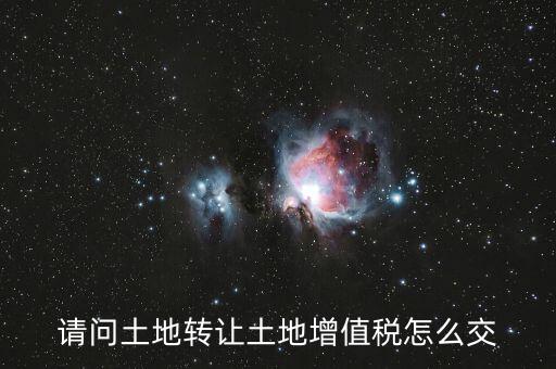 如何出售土地增值稅，請(qǐng)問土地轉(zhuǎn)讓土地增值稅怎么交