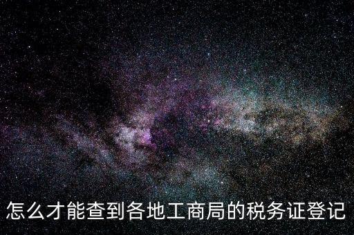 電子稅務(wù)登記如何查詢，稅務(wù)登記號(hào)查詢