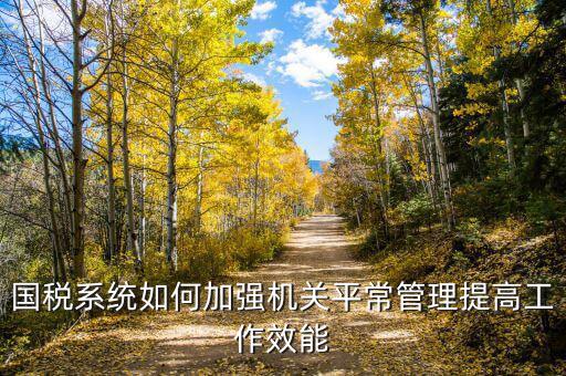 國稅如何加強(qiáng)對集中辦公區(qū)管理辦法，國稅系統(tǒng)如何加強(qiáng)機(jī)關(guān)平常管理提高工作效能
