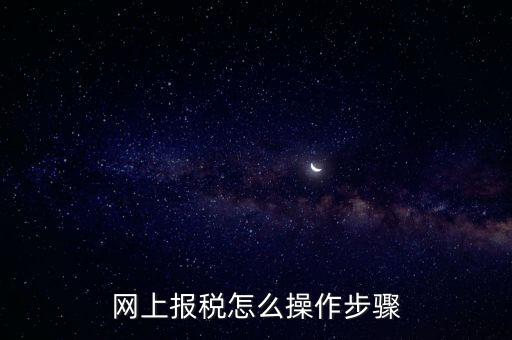 在國(guó)家稅務(wù)局網(wǎng)上如何報(bào)稅，網(wǎng)上報(bào)稅怎么操作步驟