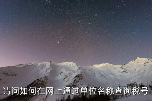 企業(yè)稅號如何查詢系統(tǒng)，怎么在網(wǎng)上查企業(yè)稅號