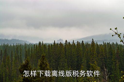 自然人稅收如何下載安裝，怎樣下載離線版稅務(wù)軟件
