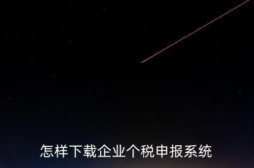 聊城個稅申報系統(tǒng)如何下載，怎樣下載企業(yè)個稅申報系統(tǒng)