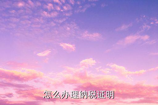 如何打印國稅納稅證明，打印納稅證明怎么個流程