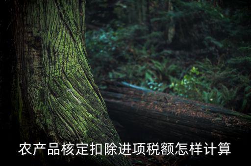 農(nóng)產(chǎn)品如何算進(jìn)項(xiàng)稅額，購買100塊農(nóng)產(chǎn)品怎么算稅