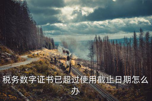 稅務(wù)數(shù)字證書過期如何更新，數(shù)字CA證書將過期該如何更換
