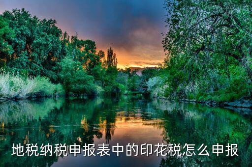 如何計提地稅印花稅，印花稅如何計提
