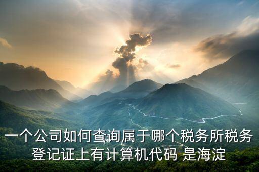 企業(yè)屬于哪個(gè)國稅分局如何查詢，怎么查詢公司的主管稅務(wù)機(jī)關(guān)