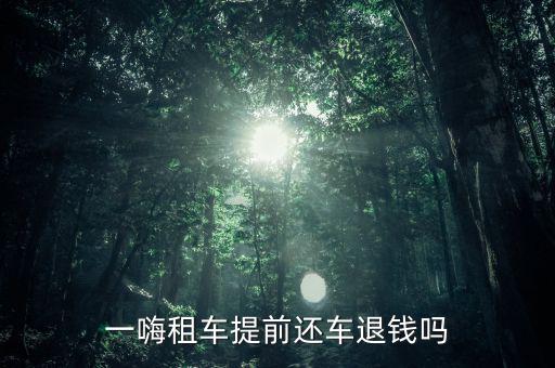 一嗨取消訂單錢(qián)怎么退,春運(yùn)租車(chē)訂單免退改簽費(fèi)一文看懂