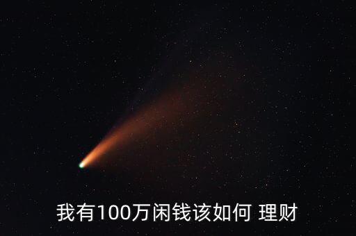 我有100萬(wàn)閑錢該如何 理財(cái)