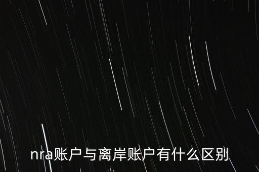 nra賬戶是什么意，NRA賬戶屬于以下哪種賬戶性質(zhì)