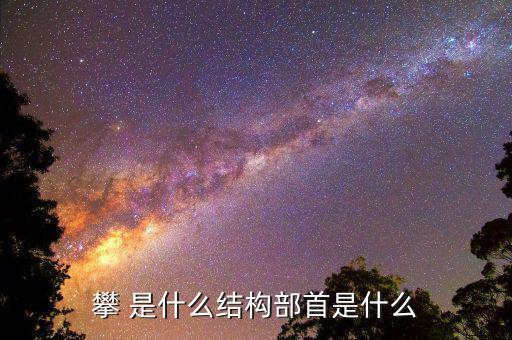 攀字是什么結構，攀 是什么結構部首是什么